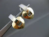 ESTATE 14KT WHITE & YELLOW GOLD HEART HANGING CLIP ON EARRINGS BEAUTIFUL! #22561