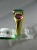 ESTATE 2.48CT DIAMOND AAA RUBY & EMERALD 18KT YELLOW GOLD LOVE ANNIVERSARY RING