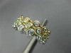 ESTATE 1.44CT DIAMOND 14KT TRI COLOR GOLD ETOILE BEZEL ETERNITY ANNIVERSARY RING