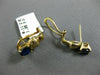 ESTATE 1.46CT DIAMOND & SAPPHIRE 14KT WHITE GOLD ETOILE CLIP ON HANGING EARRINGS