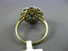 ANTIQUE WIDE .45CT DIAMOND 14K 2TONE GOLD SOLITAIRE MULTI HEART SQUARE RING 2568