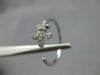 ESTATE .13CT DIAMOND 14KT WHITE GOLD 3D FLEUR DE LIS FUN RING