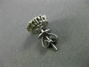 ESTATE LARGE 1.58CT DIAMOND 18KT WHITE GOLD CLUSTER FLOWER CLASSIC STUD EARRINGS