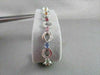 ANTIQUE 4.27CTW 14KT DIAMOND & MULTICOLOR STONES WHITE GOLD BRACELET