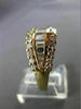 ESTATE LARGE 1.50CT EMERALD CUT DIAMOND 14KT YELLOW GOLD BAND RING VVS #21572