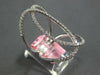 ESTATE EXTRA LARGE .62CT DIAMOND 14KT WHITE GOLD CLASSIC OVAL LOVE KNOT FUN RING