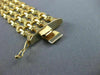ANTIQUE WIDE 18KT YELLOW GOLD 3D MULTI ROW HANDCRAFTED FLORAL BRACELET #32312