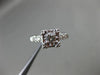 ANTIQUE .45CT DIAMOND 14KT WHITE GOLD FILIGREE FISHTAIL ENGAGEMENT RING #9103