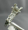 WIDE 1.0CT DIAMOND 14KT WHITE GOLD 3D PRINCESS SEMI MOUNT ENGAGEMENT RING #22408