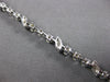 3.15CT DIAMOND 14KT WHITE GOLD 3D ROUND MULTI LEAF BY THE YARD TENNIS BRACELET