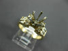 ESTATE WIDE .49CT DIAMOND 14KT YELLOW GOLD 3D SEMI MOUNT ENGAGEMENT RING #4117