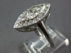 LARGE 1.05CT DIAMOND PLATINUM 3D MARQUISE SHAPE FILIGREE ENGAGEMENT RING #27032