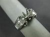 ESTATE WIDE 1.10CT DIAMOND 14KT WHITE GOLD 3D SEMI MOUNT ENGAGEMENT RING #11781