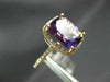 ESTATE 4.0CT DIAMOND & AAA CUSHION CUT AMETHYST 14KT ROSE GOLD 3D HALO FUN RING