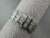 ESTATE .96CTW EMERALD ROUND DIAMOND WEDDING ANNIVERSARY 14K GOLD RING 6.5M 10893