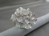 ANTIQUE MASSIVE FILIGREE 18KT WHITE FLOWER 4.67CT DIAMOND RING ONE OF A KIND!!!