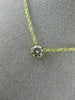 ESTATE .30CT DIAMOND 14KT YELLOW GOLD CLASSIC 3D SOLITAIRE BEZEL PENDANT #8931