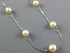 ESTATE LONG AAA SOUTH SEA PEARL 14KT WHITE GOLD 3D BY THE YARD BRACELET #26980
