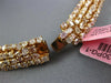 GIA EXTRA LARGE 55.46CT PINK DIAMOND 18K YELLOW GOLD 3D ETERNITY TENNIS NECKLACE