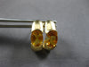 1.78CT AAA CITRINE 14KT YELLOW GOLD SEMI BEZEL UMBRELLA HANGING EARRINGS #27933