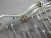 EXTRA LARGE 4.51CT WHITE & CHOCOLATE FANCY DIAMOND 18KT WHITE GOLD FLOWER BROOCH