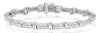 1.94CT DIAMOND 14KT WHITE GOLD DOUBLE SWIRL DOUBLE ETERNITY FUN TENNIS BRACELET