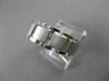 ESTATE 14KT WHITE GOLD MATTE & SHINY BRICK WEDDING ANNIVERSARY BAND RING #23237