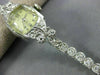 ANTIQUE BULOVA 1.20CT OLD MINE DIAMOND 14KT WHITE GOLD SQUARE TENNIS WATCH #2199