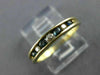 ESTATE .18CT DIAMOND & SAPPHIRE 14KT YELLOW GOLD CHANNEL ANNIVERSARY RING #18545