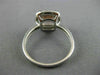 LARGE 2.14CT AAA WHITE SAPPHIRE & MORGANITE 14KT WHITE GOLD HALO ENGAGEMENT RING