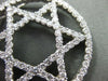ESTATE EXTRA LARGE 2.68CT DIAMOND 14KT WHITE GOLD STAR OF DAVID PENDANT #ELV15