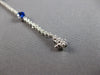 ESTATE 3.18CT DIAMOND & AAA SAPPHIRE 14K WHITE GOLD OVAL & ROUND TENNIS BRACELET