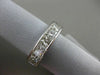 ESTATE 1.90CT DIAMOND 14KT WHITE GOLD 5 STONE PRINCESS CUT CHANNEL WEDDING RING