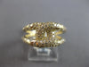 ESTATE .74CT DIAMOND 14KT YELLOW GOLD ROUND CLASSIC PAVE ETOILE LOVE KNOT RING