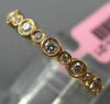 ESTATE .45CT DIAMOND 18K ROSE GOLD 3D FILIGREE ETERNITY WEDDING ANNIVERSARY RING