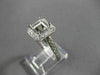ESTATE WIDE .71CT DIAMOND 14KT WHITE GOLD SEMI MOUNT ENGAGEMENT RING #22027