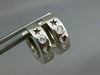 .16CT DIAMOND 14K WHITE GOLD ETOILE STAR HEART & MOON LOVE HUGGIE EARRINGS #1043