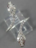 ESTATE LARGE .38CT DIAMOND & AAA RUBY 18KT WHITE GOLD 3D DOUBLE SNAKE FUN RING