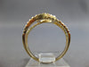 ESTATE .54CT DIAMOND 14KT YELLOW GOLD 3D CLASSIC LOVE KNOT HEXAGON FUN LOVE RING