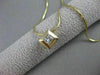 ESTATE PRINCESS DIAMOND ETOILE SOLITAIRE 14K GOLD FLOATING NECKLACE G VVS #14290