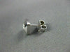ESTATE .50CT DIAMOND SOLITAIRE SQUARE ETOILE 14KT W GOLD STUD EARRINGS 7mm #2664