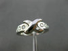 ESTATE WIDE .32CT ROUND DIAMOND 14KT WHITE GOLD X & O DESIGN LOVE RING #17451