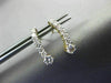 ESTATE .50CT DIAMOND 14KT YELLOW GOLD GRADUATING JOURNEY CURVE HANGING EARRINGS