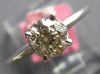 .84CT DIAMOND 18K WHITE GOLD ROUND CLASSIC SOLITAIRE HIDDEN HALO ENGAGEMENT RING