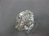 ESTATE WIDE 2.26CT DIAMOND 18KT WHITE GOLD 3D MARQUISE SHAPE ANNIVERSARY RING