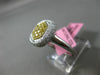 ESTATE WIDE .89CT DIAMOND 18KT WHITE & YELLOW GOLD CLUSTER FILIGREE CLASSIC RING
