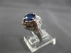ANTIQUE 1.77CT OLD MINE DIAMOND & AAA SAPPHIRE PLATINUM COCKTAIL RING #11183