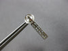 1.0CT DIAMOND 14K WHITE GOLD PRINCESS INVISIBLE GEOMETRICAL BAR HANGING EARRINGS