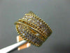 ESTATE WIDE .91CT PINK DIAMOND 18K ROSE GOLD MULTI ROW MILGRAIN ANNIVERSARY RING
