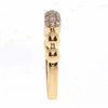 .32CT PINK DIAMOND 18KT ROSE GOLD THREE ROW PAVE MULTI BEAD FUN FRIENDSHIP RING